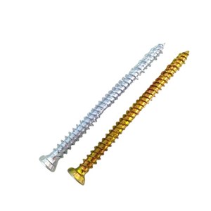 Vis à béton jaune zingué sur mesure, haute dureté, emballage personnalisé, marquage CE, pour panneaux électriques, service OEM, meilleur prix - Product Image 1