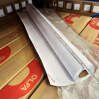 Fábrica de pegamento blanco autoadhesivo de vinilo solvente Eco solvente papel adhesivo de vinilo
