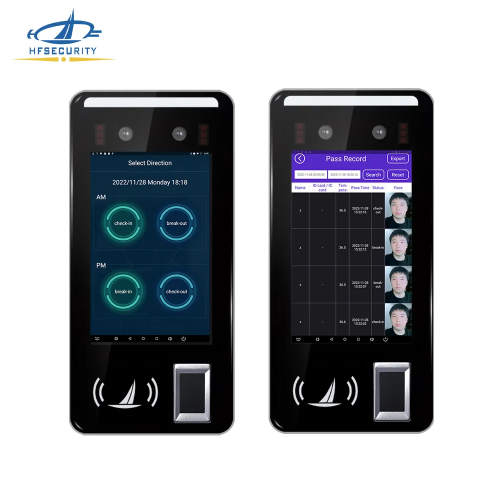 Hfs FR05 أندرويد بصمة الوجه مسجل وقت NFC الوصول مع سحابة