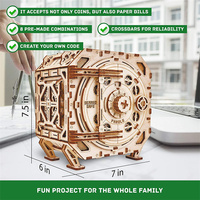 Ornements décoratifs DIY, puzzle en bois 3D, kit de modèle en bois sûr, boîte à puzzle mécanique pour adultes et enfants