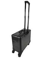 Valise à roulettes, valise à roulettes avec serrure, 4 roues remplaçables, valise pour pilote, avocat, litigator