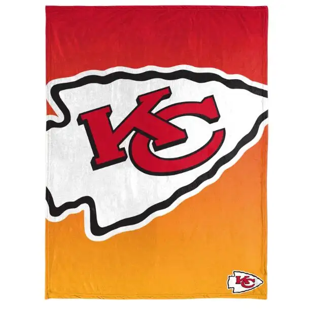 Kansas City Chiefs 7 projetos de alta qualidade NFL Red Kingdom Blanket Super Cozy Flanela Blanket Team Color Soft Plush Bedding 50 polegadas x 60 polegadas