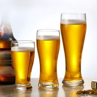 Verres à bière en cristal soufflé à la main en gros – Verres à bière classiques transparents de type Pint – Verres à bière personnalisés avec logo pour bars et fêtes