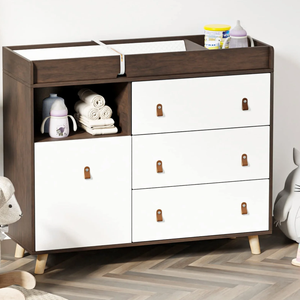 Cambiador infantil 4 cajones Mesa de guardería Tocador Cambiador de pañales - Product Image 4