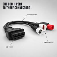 Cable adaptador de diagnóstico OBD2 3 en 1 para motocicleta, conector de 16 pines OBDII a 3, 4 y 6 pines para herramienta de escaneo de motocicletas Honda Yamaha