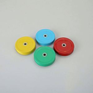Vasos de Vidrio con Asas, Tapas Metálicas en Relieve con Degradado de 4 Colores y Pajitas de Plástico Duro, Tazas para Beber - Product Image 4