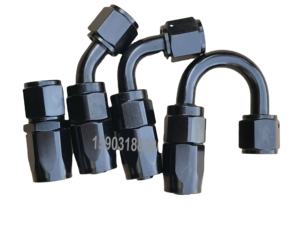 Adaptador de ajuste de aluminio y combustible, extremo de manguera giratoria <span class=keywords><strong>AN</strong></span>-12 AN12, de flujo rápido - Product Image 4