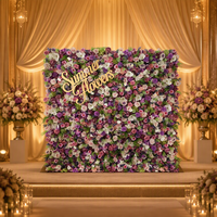 Nouvelle Murale de Fleurs Artificielles en Soie Suspendue 2024 pour Décorations de Mariage et d'Intérieur