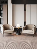 Fauteuil moderne en bois pour hall d'hôtel, mobilier de café, chaise longue de salon, canapé individuel de luxe, canapé élégant pour bureau à domicile et chambre