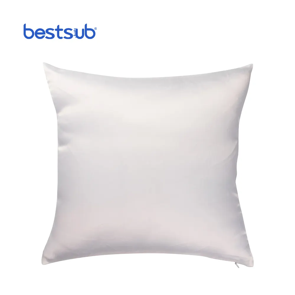 BestSub Wholesale Sublimation Blanks Peach Skin Custom Embroidery Christmas Covers Sofa Pillow Case Cover Cushion