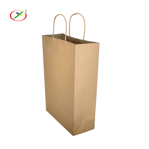Reciclado Kraft marrón SOS de <span class=keywords><strong>saco</strong></span> bolsa de papel con <span class=keywords><strong>mango</strong></span> plano - Product Image 3