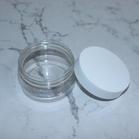 Pot de qualité alimentaire PET à large bouche transparente 50g 100g 200g 300g bocaux avec couvercles en plastique à vis pour crème cosmétique