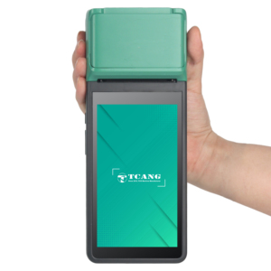 Nouveau terminal de point de vente portable Android 11 TC-TOUCH-T3 5,5 pouces de couleur verte avec imprimante thermique 58 mm, scanner 2D, système de point de vente mobile - Product Image 2