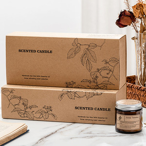 Cadeau de luxe bougie parfumée sans fumée pot de bougie bougie en cire de soja vanille pour la maison parfums étiquette personnalisée - Product Image 3