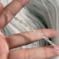 Fil de pêche monofilament tressé à nœud simple 1mm 4 brins en nylon PA transparent pour la fabrication de filets de palangre et de filets de lancer
