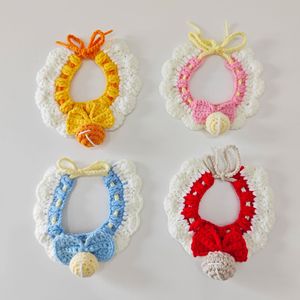 Écharpes et bavoirs pour animaux de compagnie, colliers tricotés, jouets en peluche, chat britannique à poils courts bleu et blanc, ours en peluche, Bichon Frise, Corgi, photo - Product Image 1