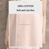 Peignoir de spa de luxe personnalisé avec logo, séchage rapide, en tissu gaufré, pour spa, beauté, soins capillaires et salon