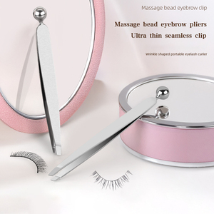 <span class=keywords><strong>Pince</strong></span> à sourcils et <span class=keywords><strong>pince</strong></span> à cils avec embout incliné - Design moderne, fin et sans couture - Product Image 1