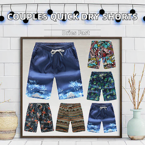 Nouveauté été : Shorts décontractés pour hommes, style plage, avec cordon de serrage, respirants et à séchage rapide, pour couples, vente en gros, sur mesure - Product Image 2
