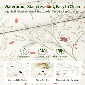 Papel Tapiz Autoadhesivo de Vinilo con Diseño Floral Botánico Blanco, 44x1000 cm, Impermeable, Minimalista para Dormitorio - Product Image 3