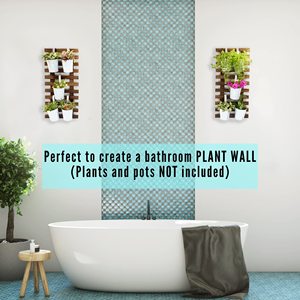 Maceta colgante <span class=keywords><strong>de</strong></span> <span class=keywords><strong>madera</strong></span> para plantas <span class=keywords><strong>de</strong></span> interior, soporte <span class=keywords><strong>de</strong></span> planta <span class=keywords><strong>de</strong></span> montaje en pared, <span class=keywords><strong>escalera</strong></span>, jardín Vertical al aire libre, soporte <span class=keywords><strong>de</strong></span> maceta único, pantalla - Product Image 3