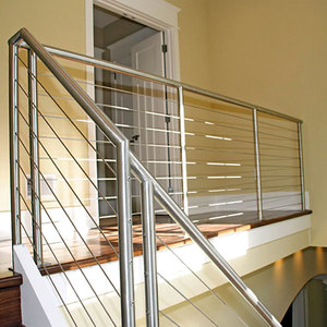 Systèmes intérieurs et extérieurs en acier inoxydable Quincaillerie pour barres transversales Rampe de balcon en acier inoxydable Rampe d'<span class=keywords><strong>escalier</strong></span> à câble - Product Image 5