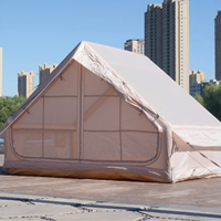 Tienda de Campaña Inflable de 6.3 Pies, Oxford de Alta Densidad, Impermeable, PVC Resistente, Resistente al Viento, Cómoda para Campamentos Familiares