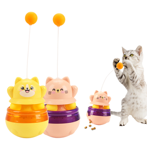 Nuovo Giocattolo Interattivo per Gatti 3-in-1 con Bacchetta, Piuma e Dispenser di Snack per Alleviare la Noia - Product Image 2