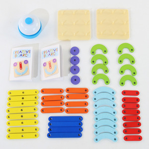 Rompecabezas de madera creativo con forma de tablero, juguete educativo para niños de 2 a 4 años con formas y números coloridos, juego de aprendizaje - Product Image 3