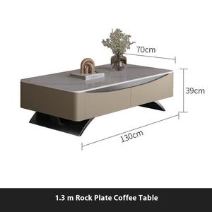 <span class=keywords><strong>Tavolino</strong></span> da Caffè Quadrato in Pietra Sinterizzata di Lusso Leggero e Durevole con Struttura in <span class=keywords><strong>Legno</strong></span>, Design Moderno per Arredamento Soggiorno - Product Image 6