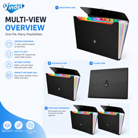 Carpeta de Archivo Transparente Impermeable para la Universidad, Biblioteca, Hogar, Oficina y Escuela, Tamaño A4, Estilo Plano, para Almacenamiento de Papel y Reportes
