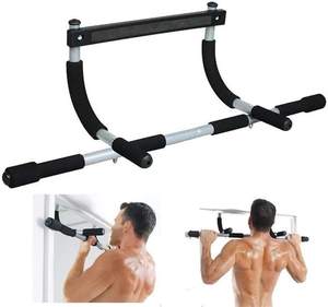 Barra de dominadas para puerta, para gimnasio en casa, con tres posiciones de agarre, para ejercicios de dominadas y flexiones - Product Image 1