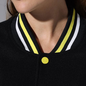 Blouson universitaire imprimé tendance pour femme, coupe oversize, en tissu durable, respirant et à séchage rapide, style streetwear hivernal - Product Image 5