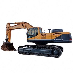 Excavatrice Hyundai d'occasion de 52 tonnes 520LC-9, grande pelle avec pompe et moteur, puissance de creusement élevée, prix de vente - Product Image 1