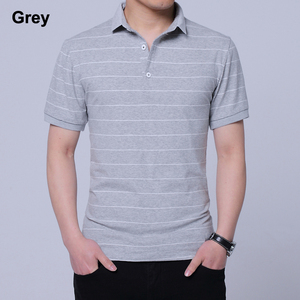 <span class=keywords><strong>T</strong></span>-<span class=keywords><strong>Shirt</strong></span> con colletto combinato a colori e Design Polo con marchio da uomo a righe orizzontali 100 <span class=keywords><strong>t</strong></span>-<span class=keywords><strong>Shirt</strong></span> con <span class=keywords><strong>stampa</strong></span> in cotone pettinato - Product Image 6