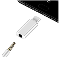 Adaptateur de prise casque USB C vers 3.5mm compatible avec le convertisseur numérique de câble auxiliaire de type C vers casque