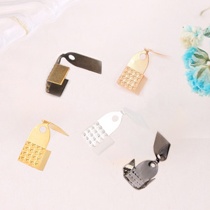 Jewelry Buckle <b>Clips</b> Rectangle Shape <b>Silver</b> Gold White Gunmetal Black Antique Bronze For DIY Bracelet Jewelry Making 100 Pieces - Product Image 1