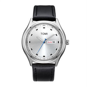 นาฬิกาข้อมือ <span class=keywords><strong>TOMI</strong></span> T030 ดีไซน์ใหม่สำหรับผู้ชาย สายหนัง หน้าปัดกระจกทรงกลม ระบบควอตซ์ แสดงวันที่อัตโนมัติ มีสินค้าพร้อมส่ง นาฬิกาแฟชั่นสำหรับทุกเพศ - Product Image 3