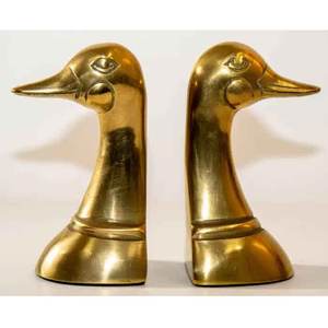 Sujetalibros de pato de latón de último diseño - Product Image 1