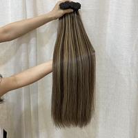 Ekstensi Rambut Manusia Remy Rusia I Tip Harga Grosir, Keratin Micro Link, Rambut Mentah Pre Bonded, Semua Warna