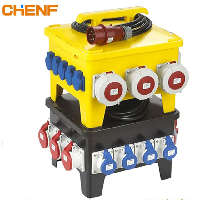 Customizable IP65 12-Way Distribution Junction Box Industrial 3 Phase Power Socket Waterproof Electrical Equipment