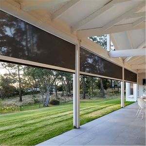 Custom Sunshade Automatic Electric Zipper Track Blinds Pvc Courtyard Windproof <strong>Tubular</strong> <strong>Motor</strong> Zipper <strong>Curtain</strong> Outdoor Roller Blind - Product Image 4