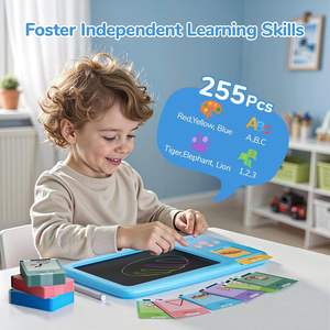 Cartes flash parlantes GY pour tout-petits, tablette d'écriture LCD 2 en 1, apprentissage des langues Montessori pour enfants, 510 mots, autisme, parole - Product Image 3