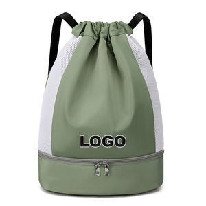 กระเป๋าเป้สะพายหลังแบบผูกเชือกกระเป๋ากันน้ำพับได้กำหนดได้เองกระเป๋าสตริงสำหรับยิมกระเป๋าเป้สะพายหลังแบบลำลองสำหรับกลางแจ้ง - Product Image 3