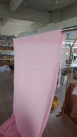 Rideau en panneaux de polyester extensible kaki sur mesure pour la décoration de mariage