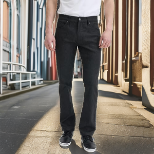 Brandour Apparels Straight Leg Men's Sweatpants 85% Cotton 15% Spandex Casual Mid Waist Embroidered Eco-Friendly Breathable - Product Image 2
