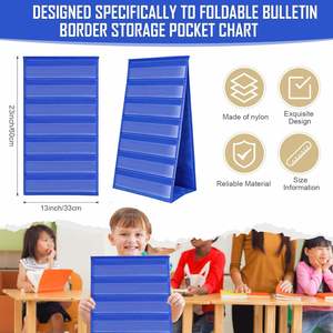 Expositor de sobremesa plegable y reutilizable de doble cara, tipo póster, para aula, oficina y material escolar - Product Image 3