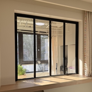 Fenêtre en aluminium et <span class=keywords><strong>PVC</strong></span> pliable horizontale économique avec isolation phonique et thermique pour cuisine et hôtel - Product Image 1