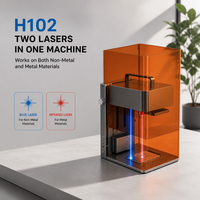 Sistem Penandaan Laser Sparrow H102 Dual Laser 10W 2W Dioda Inframerah Ramah Perjalanan untuk Logam Kulit