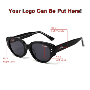 Kacamata Wanita Trendy Kacamata Hitam Fashion Retro Grosir Klasik Vintage Populer Kacamata Hitam Berlapis Polarisasi dari Asetat - Product Image 2